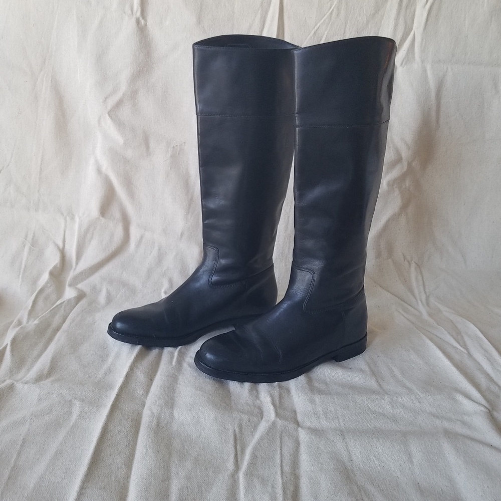 LAUREN Ralph Lauren Black Leather Riding Boots 7M